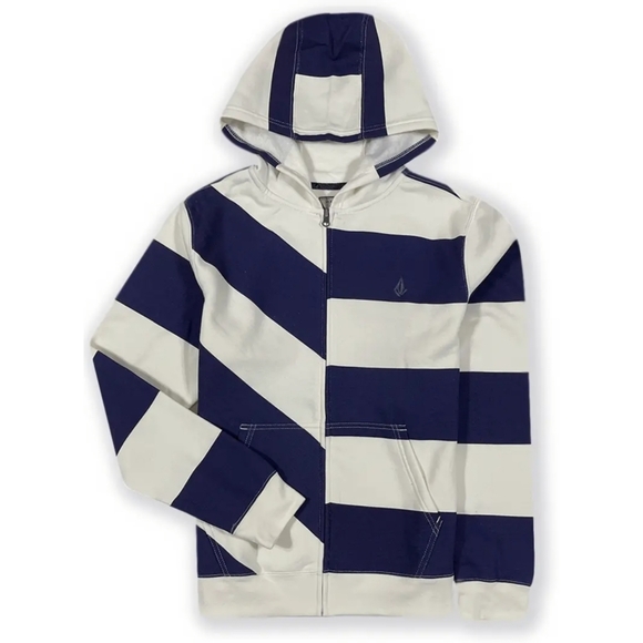 Volcom Other - NWT Volcom Men's Striped Hoodie, Size Large, Color Off White/Navy